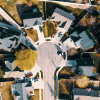 Aerial photo of a cul-de-sac