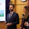 Graduate students presenting at the Natural and Organic Case Competition