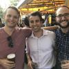 George Cherry, MBA ‘19, Chris Gronseth, MBA ‘19, and Carlos E. Peña, MBA ‘19 enjoying the evening