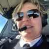 AndiSue in her pilots seat