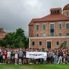Images of Leeds School of Business Class of 2027 in front of the Koelbel Building