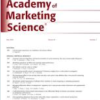 Journal of the Academy of Marketing Science cover
