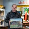 Chris Wirth in his store with puzzles.