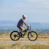 Jeff York on a bicycle