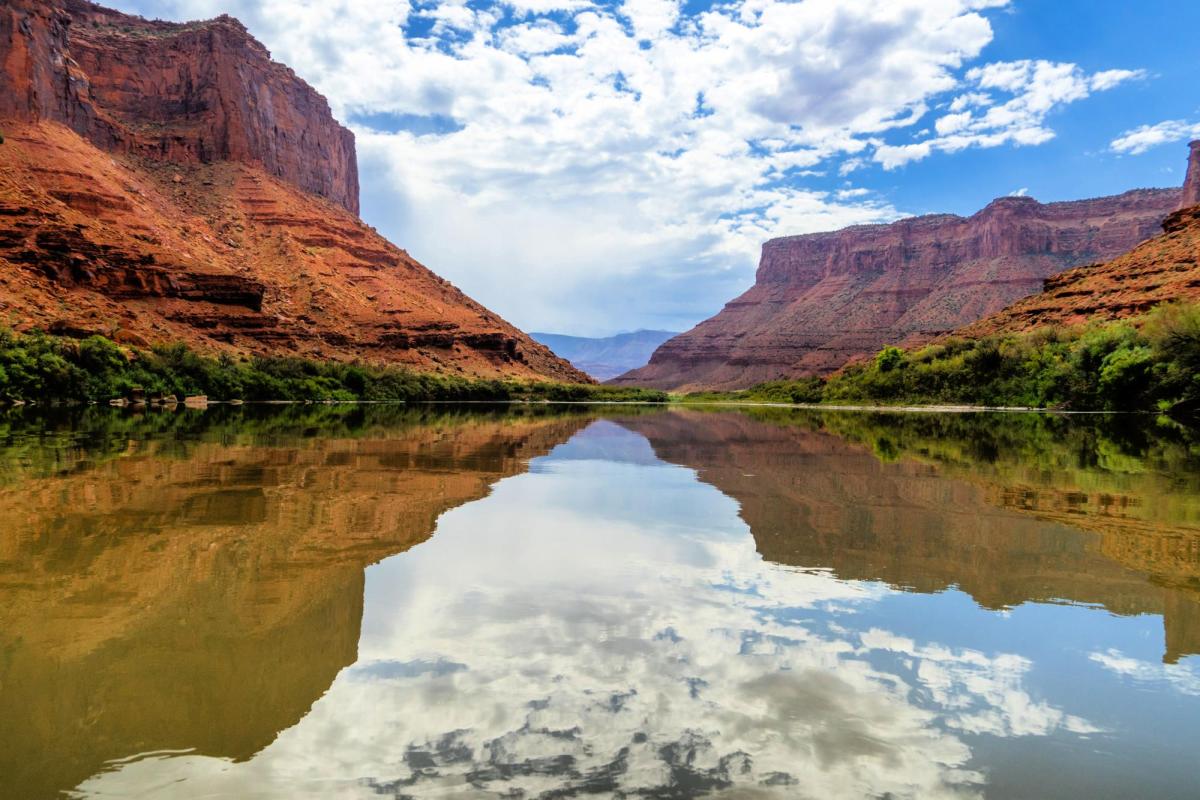 colorado river before entering a canyon, by Mike Newbry on unsplash