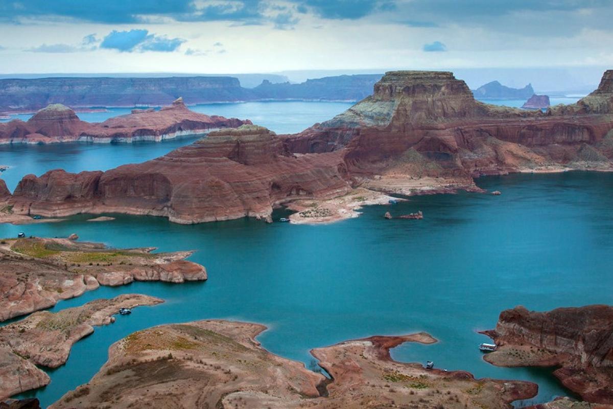 aerial view of Lake Powell