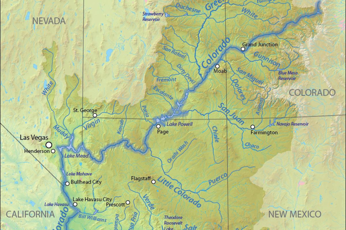 map of the colorado river basin