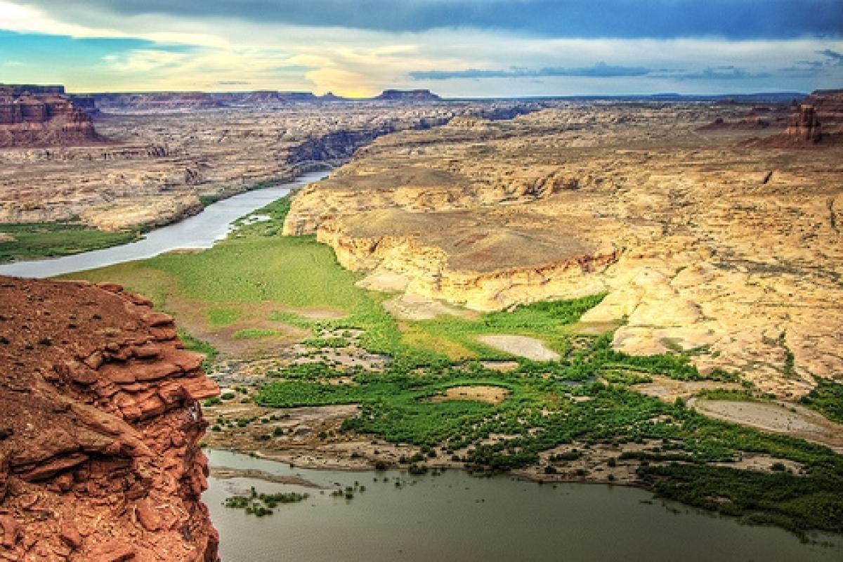 Colorado River aerial view