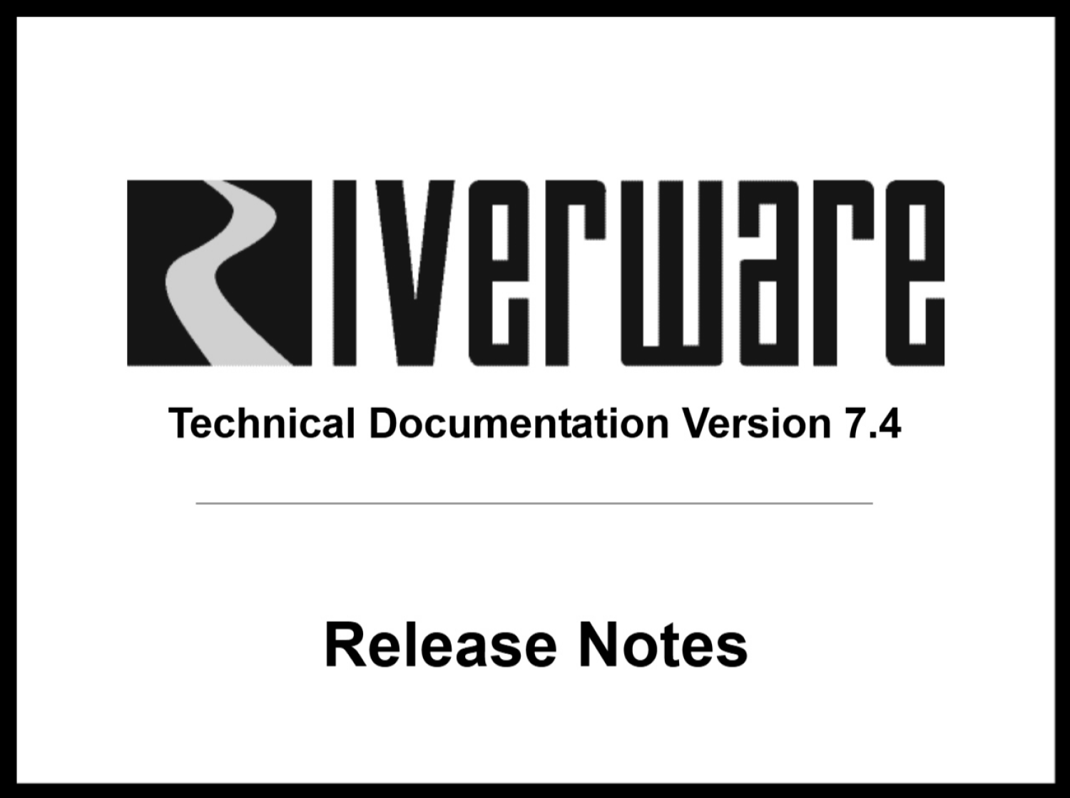 Black and white screen capture of new release docs