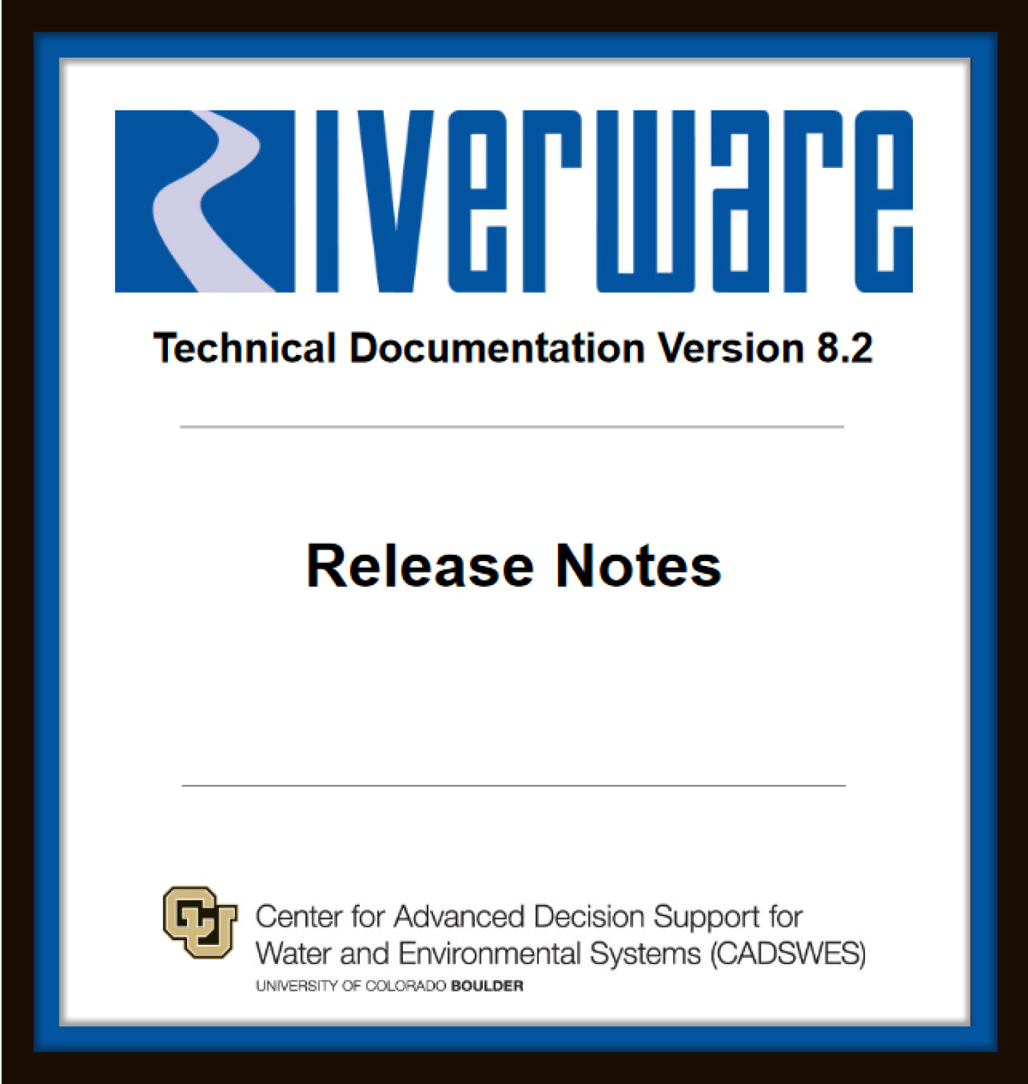 RiverWare 8.2 Release Notes title page