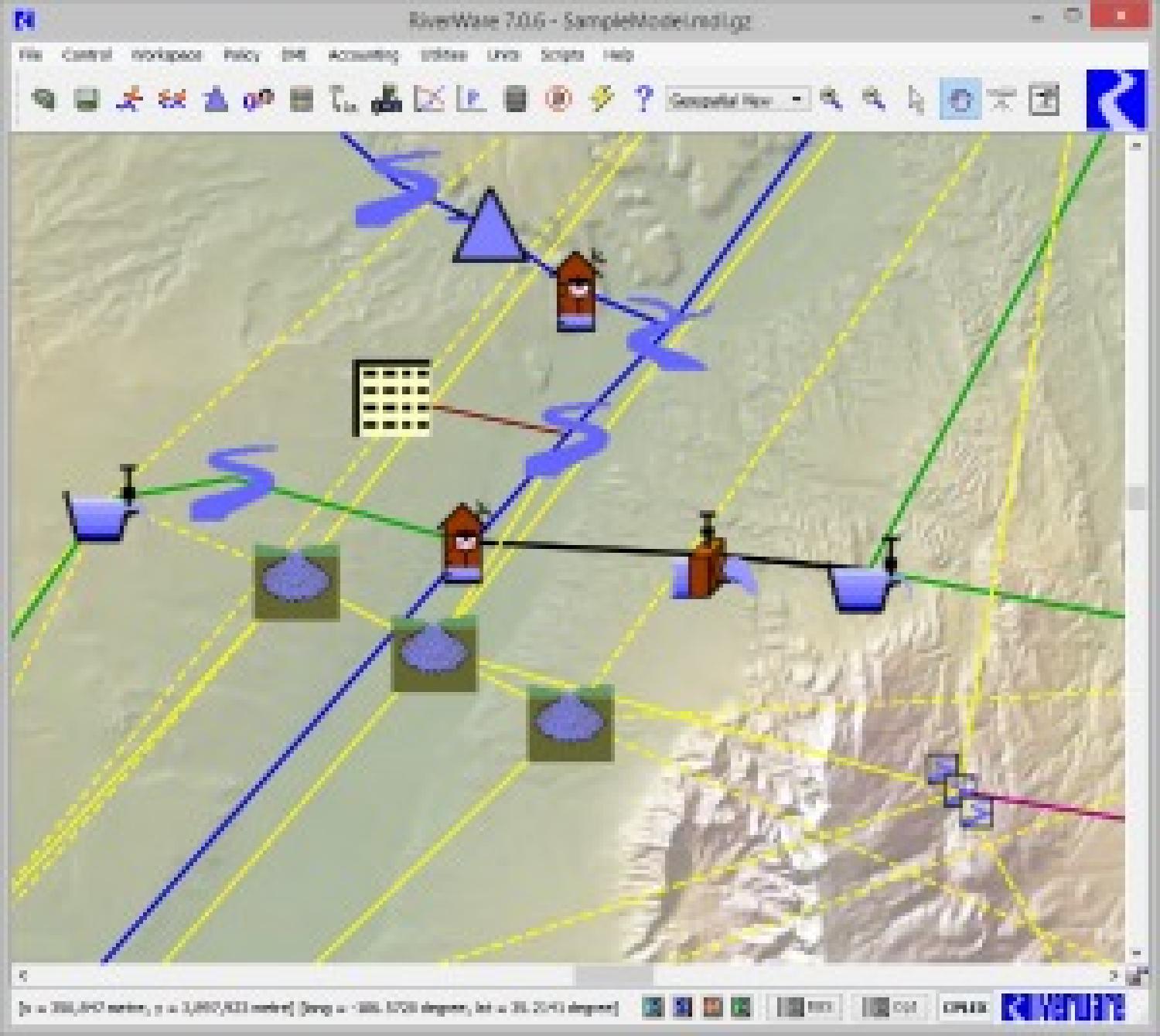 RiverWare workspace image