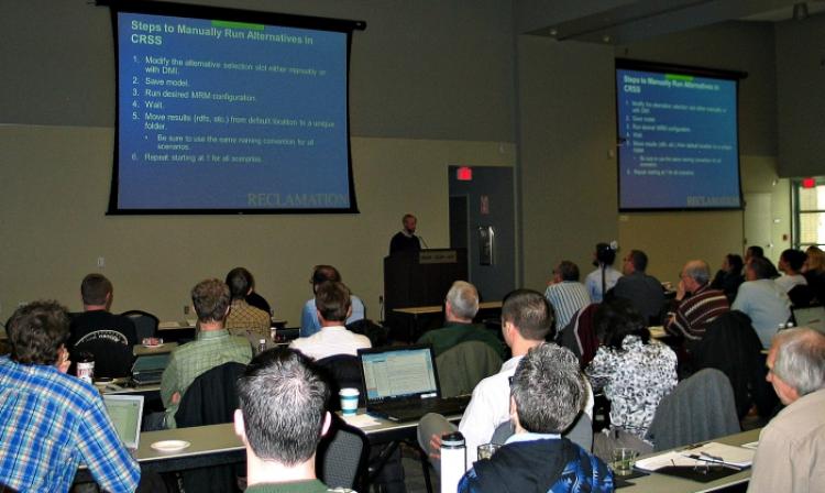 Participants at the previous RiverWare user group meeting 