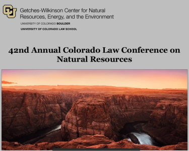 CO river image with conference program cover