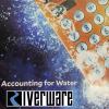 Calculator dropped in water. Text says RiverWare Accounting for Water.