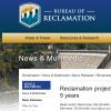 Bureau of Reclamation website with news release headed, "Reclamation projects Colorado River drought operations for the next 5 years"