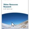 Water Resources Research publication cover