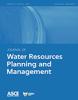 cover page of the ASCE Journal of Water Resources Planning and Management