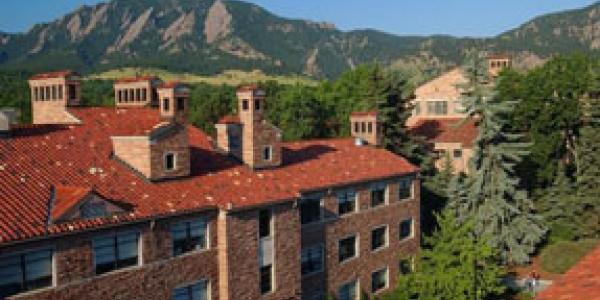 rooftops of the CU Boulder campus
