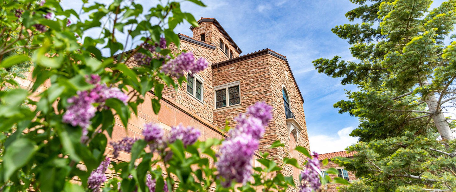 center for community with flowers