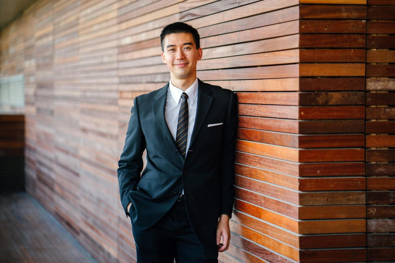 man wearing a suit
