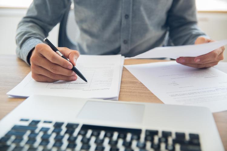 picture of person writing