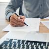 picture of person writing