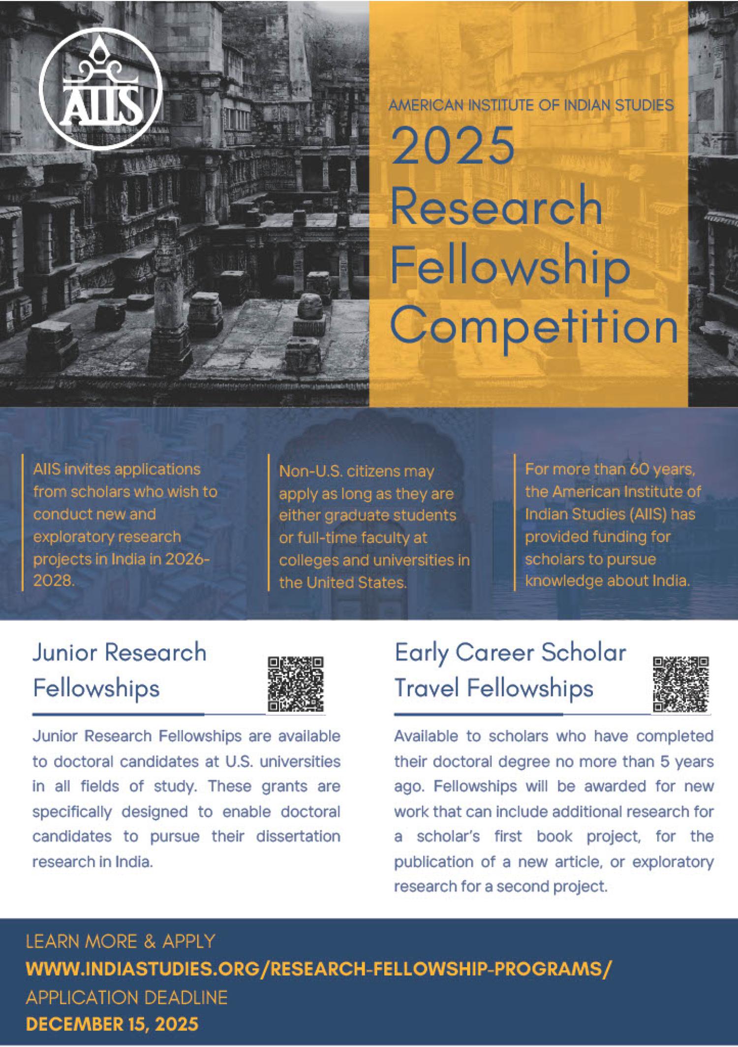 Research fellowship Competition