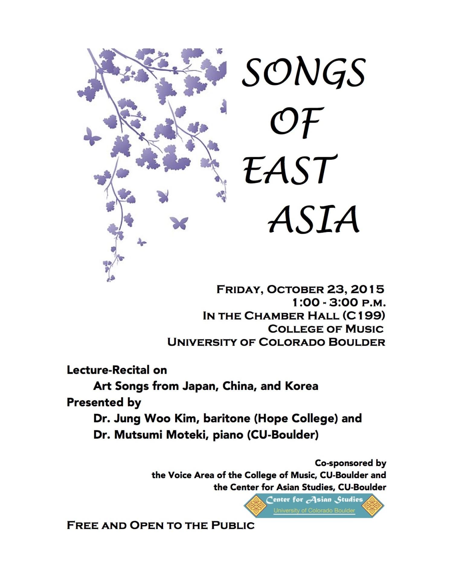 Songs of East Asia