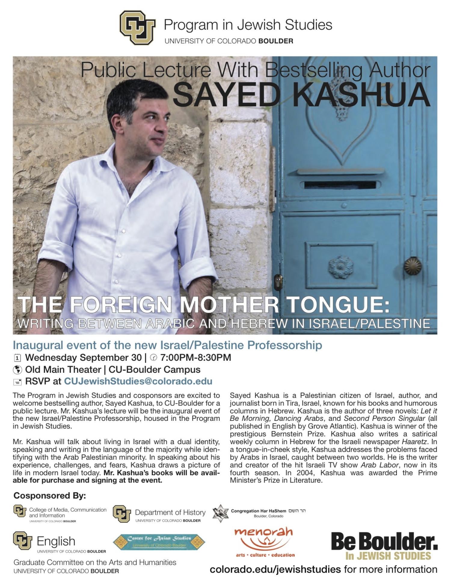 Foreign Mother Tongue Sayed Kashua