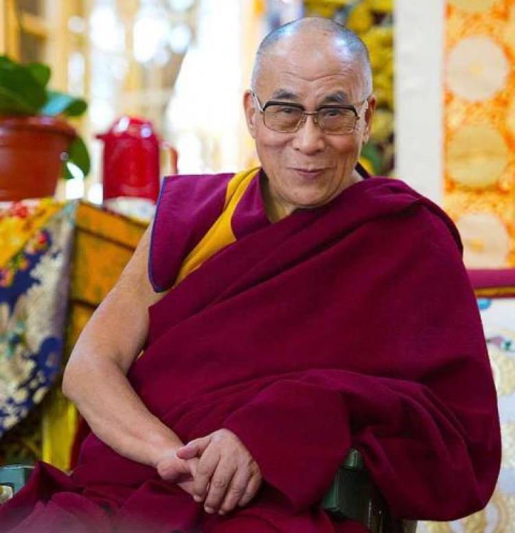 Dalai Lama sitting pose