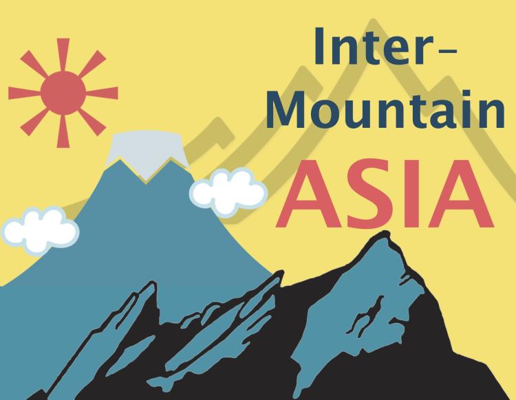 design with 3 mountains and a sun