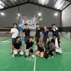 playing badminton