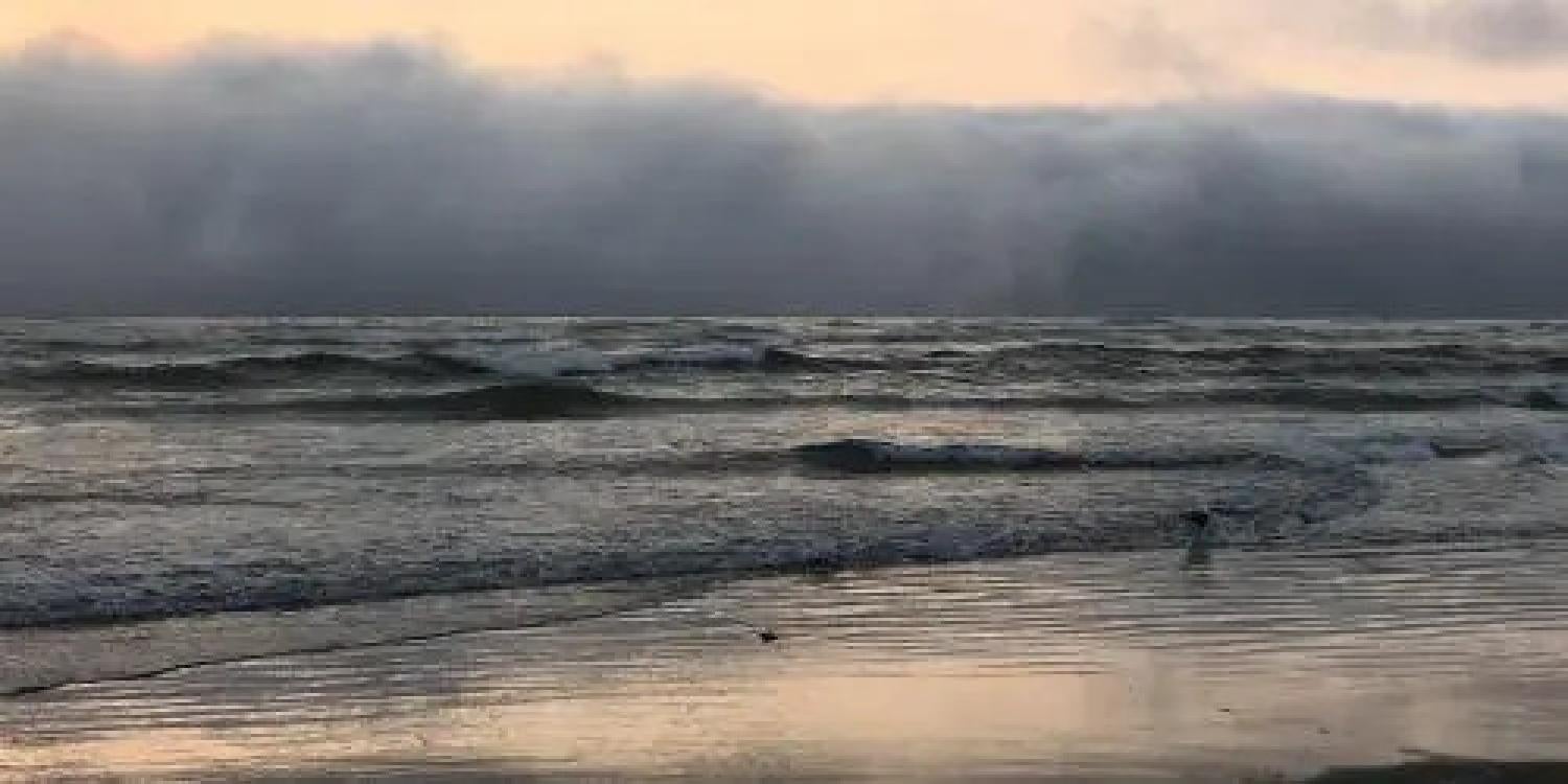 Stormy ocean.