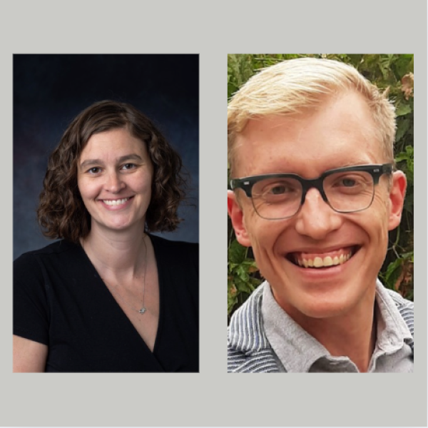 Dyptych with headshots of Sherri Cook and Cresten Mansfeldt