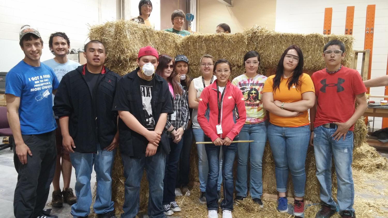 Group photo of students in Sustainable Building Research Experience and Mentoring program