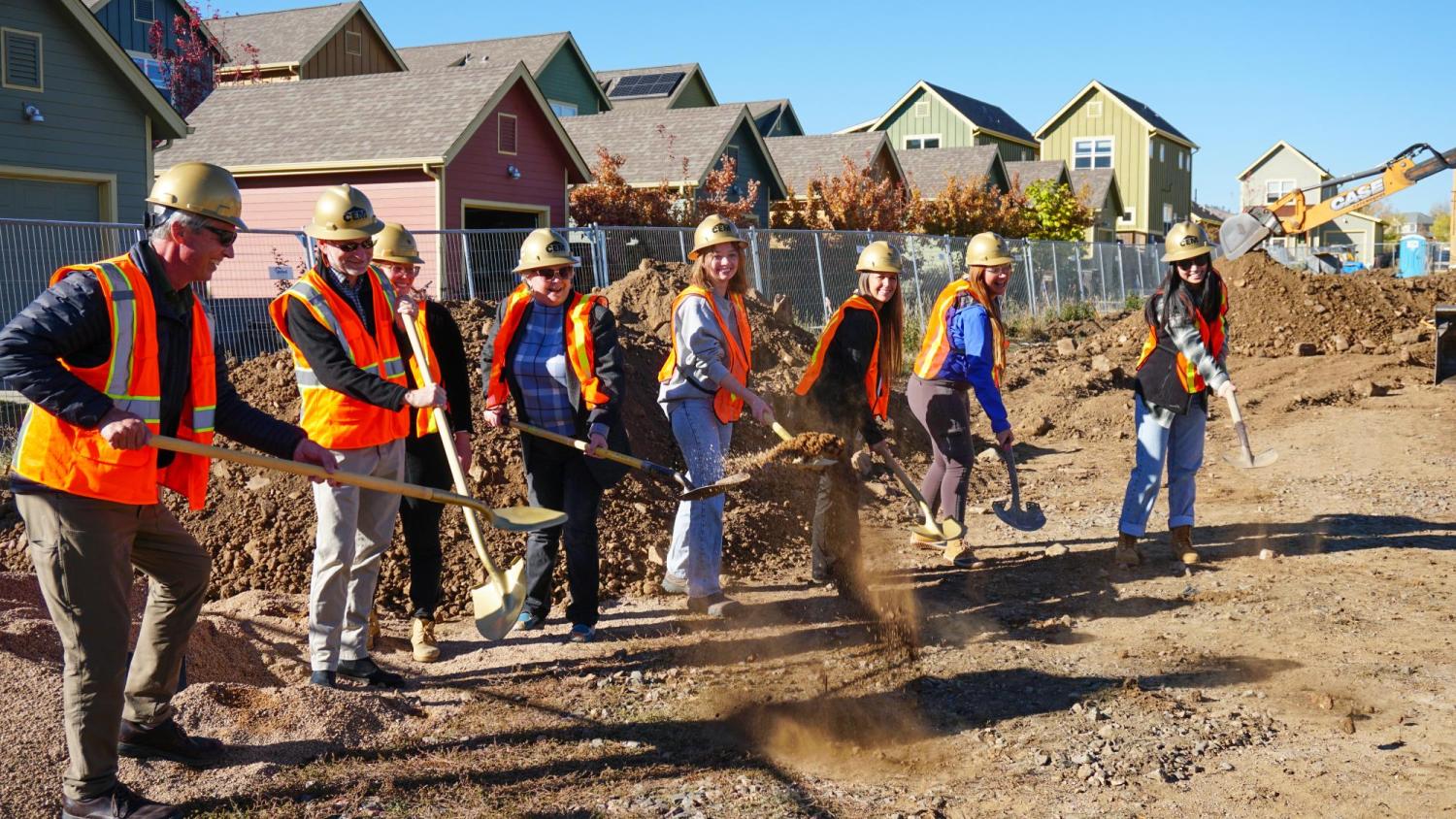 The formal groundbreaking.