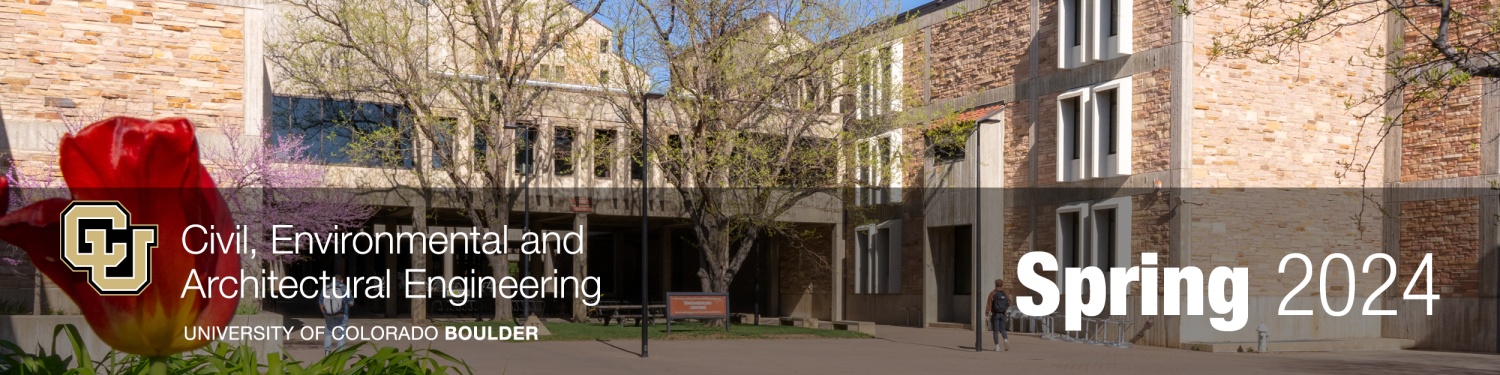 Newsletter header with engineering building