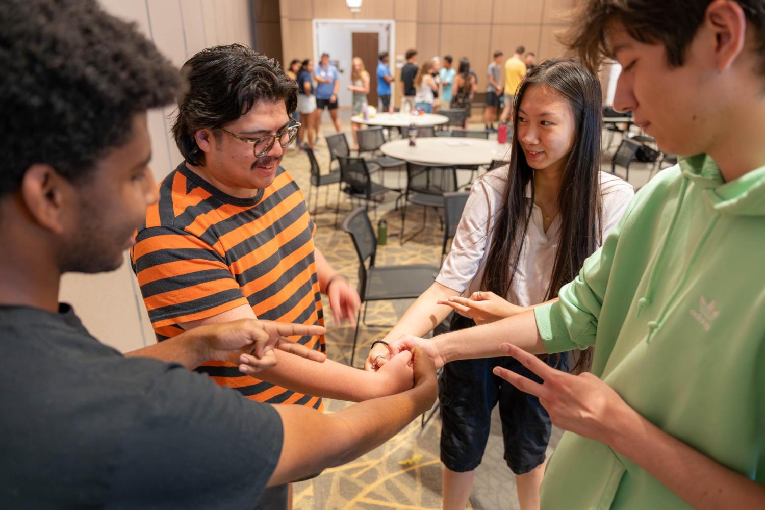 Team building exercise in the BOLD Center