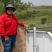 orge "Santi" Santiago Ramírez Núñez at the Parker site.