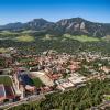 CU Boulder campus seen from the air