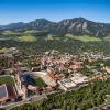 CU Boulder campus from the air.