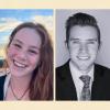 Ava Spangler and Spencer Chuck in split photo collage.