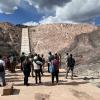 Students in front of the ChimneyHollow Dam