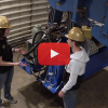 Two students in the large centrifuge.