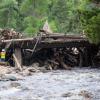 The aftermath of July 2021 floods in Poudre Canyon, west of Fort Collins.
