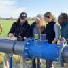 Researchers work on a project to develop a blockchain and sensor platform for groundwater conservation in California.