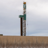 An oil and gas drilling rig at Chevron’s Edmonson pad Feb. 7, 2024, in unincorporated Adams County. (Andy Colwell, Special to The Colorado Sun)