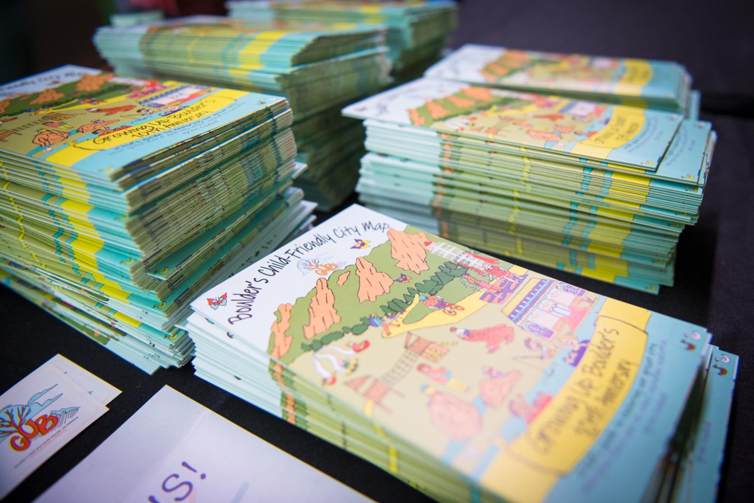 Stacks of child-friendly maps