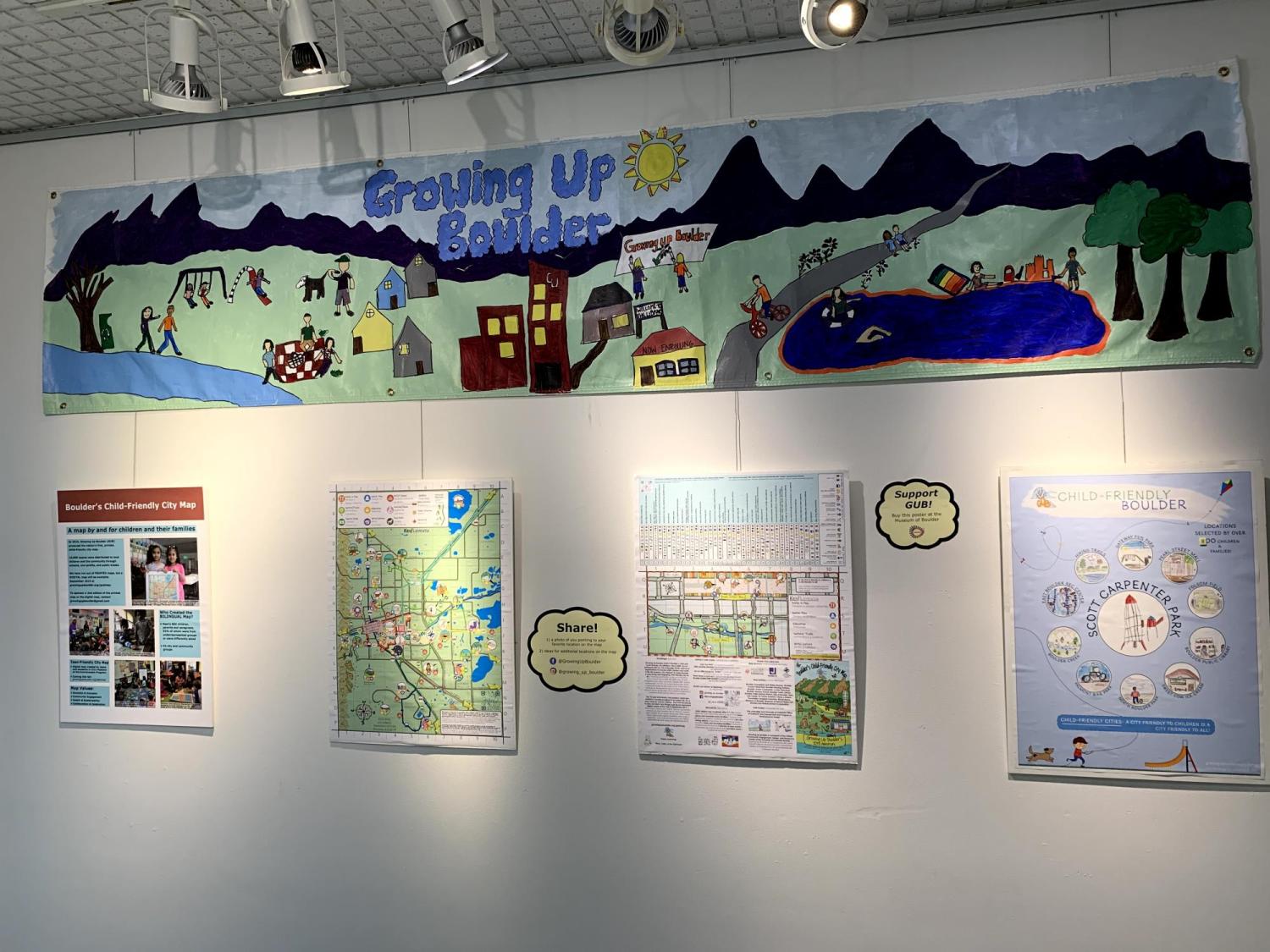 Part of Growing Up Boulder's exhibit at the Boulder Public Library