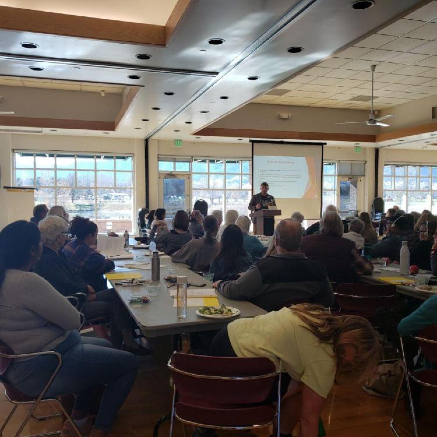 View from the back of the 2019 manufactured housing summit.